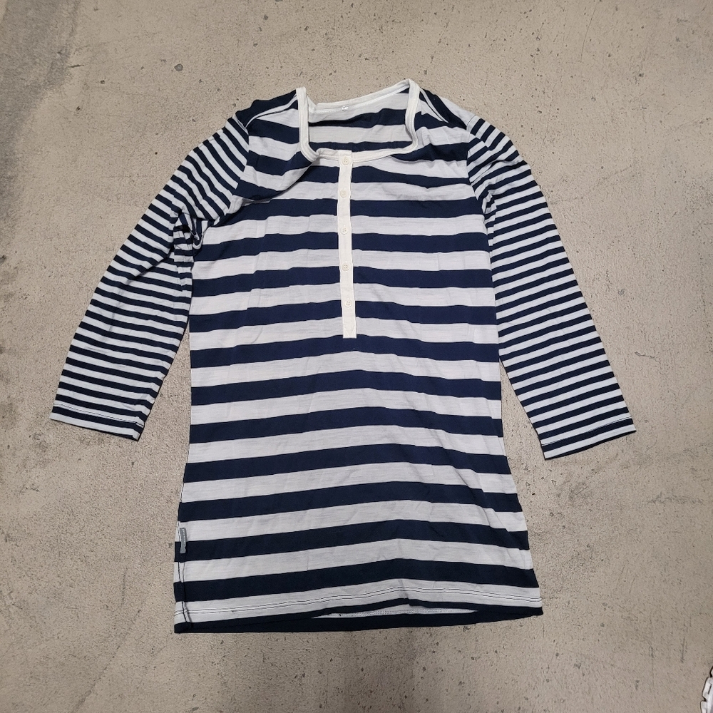 ICEBREAKER MID SLEEVE STRIPED SHIRT - Picture 2 of 9